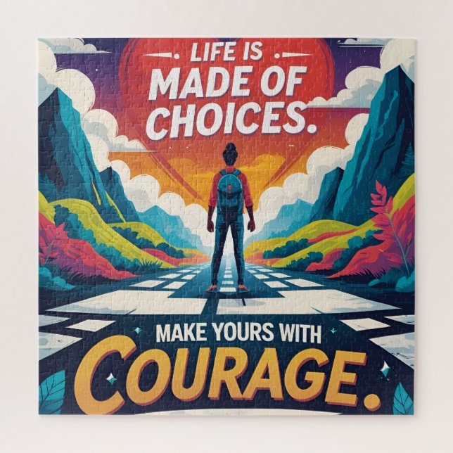 The courage jigsaw puzzle (Vertical)