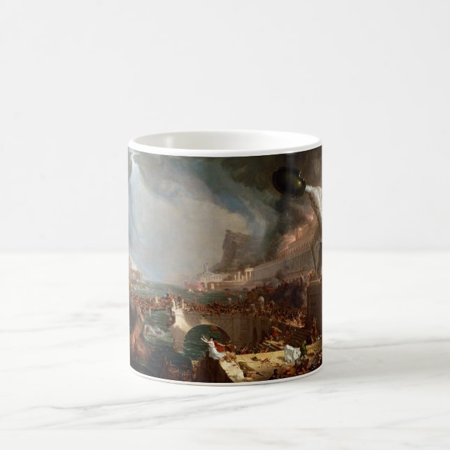 The Course of Empire: Destruction by Thomas Cole Coffee Mug (Center)