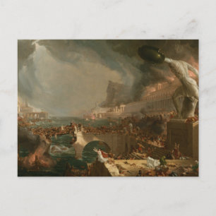 The Course of Empire - Destruction by Thomas Cole Postcard