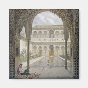 The Court of the Alberca in the Alhambra, Granada, Magnet