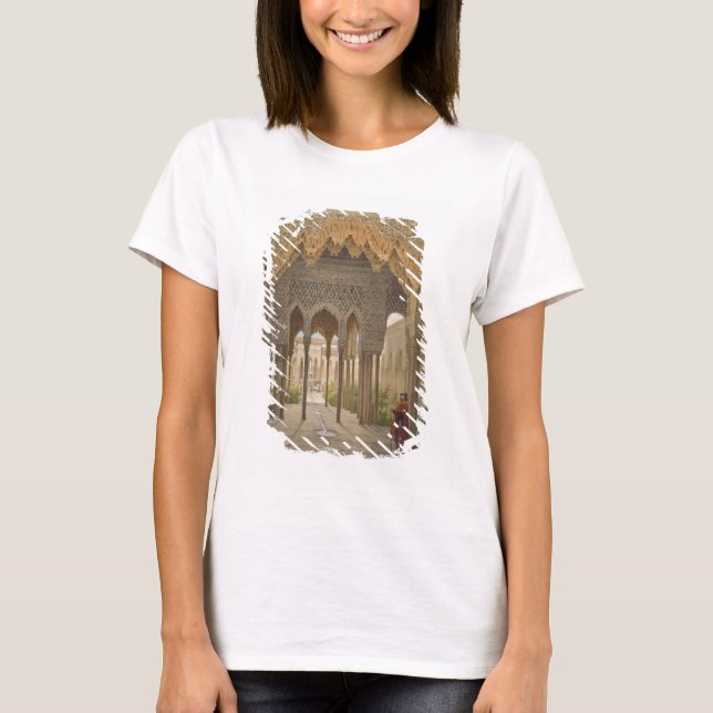 The Court of the Lions, the Alhambra, Granada, 185 T-Shirt (Front)