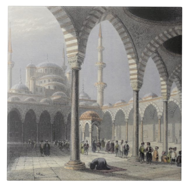 The Court of the Mosque of Sultan Achmet, Istanbul Tile (Front)
