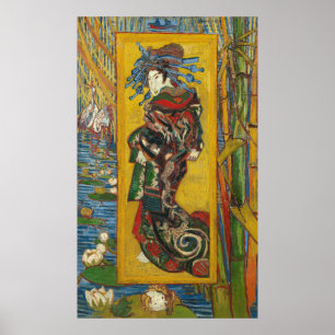 The Courtesan after Eisen by Van Gogh 1887 Poster