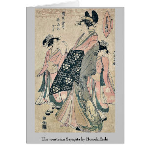 The courtesan Sayagata by Hosoda,Eishi