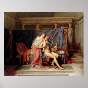 The Courtship Of Paris And Helen Poster