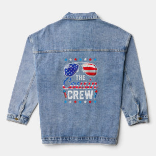 The Cousin Crew Flag American Fireworks 4th Of Jul Denim Jacket