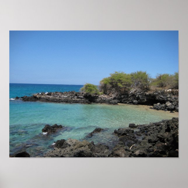 "The Cove" at Hapuna Beach Poster (Front)