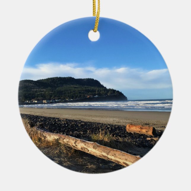 The Cove at Seaside, Oregon Ceramic Tree Decoration (Front)