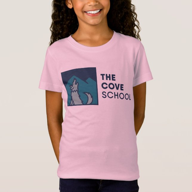 The Cove School Girl's Pink T-Shirt (Front)