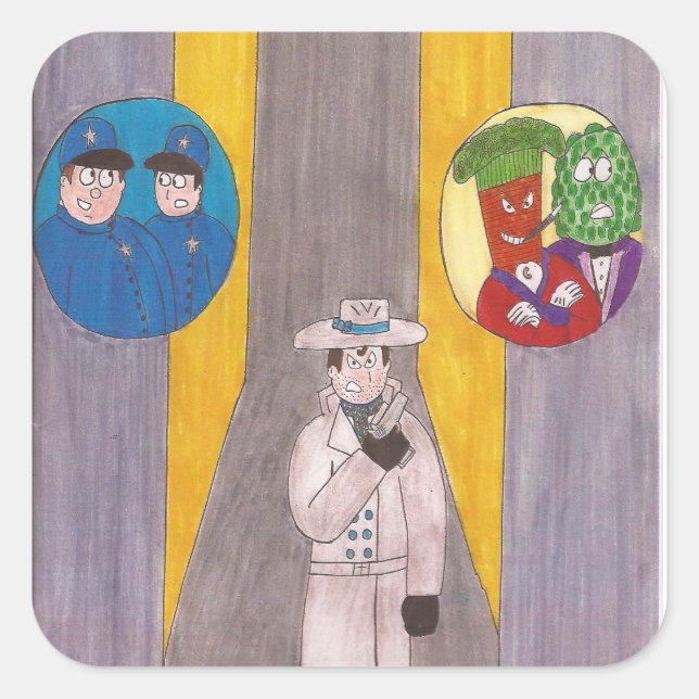 The cover of Bullets Bourbon #1 Stickers! Square Sticker (Front)