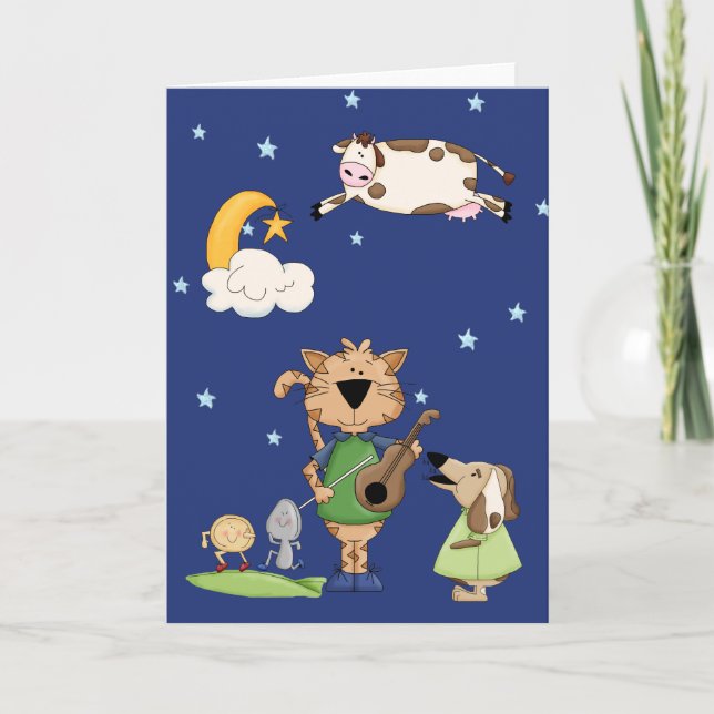 The Cow Jumped Over the Moon Card (Front)