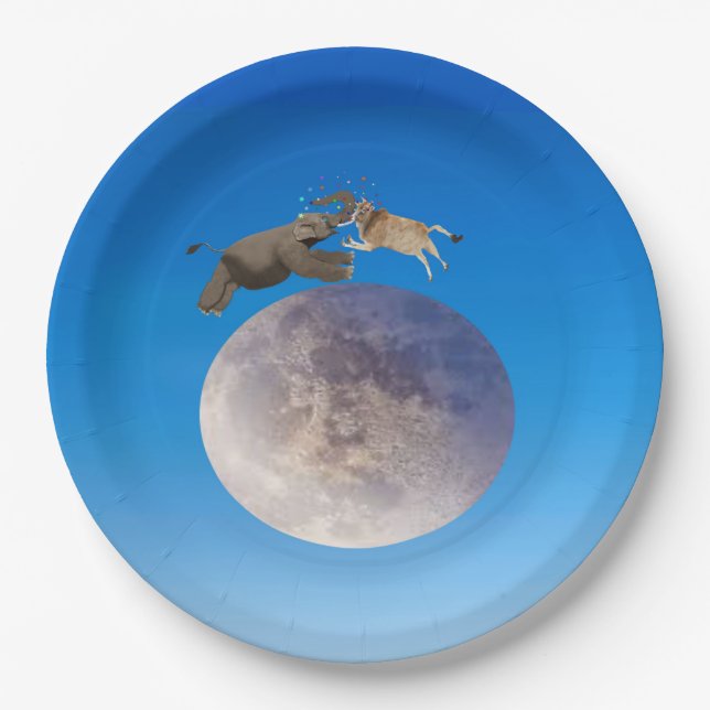 The Cow Jumped Over the Moon Paper Plates (Front)