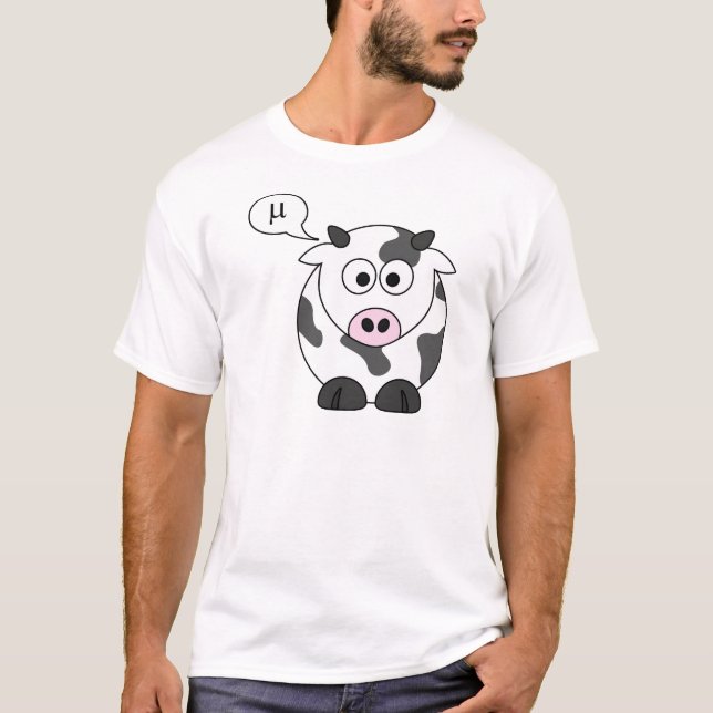 The Cow Says μ T-Shirt (Front)
