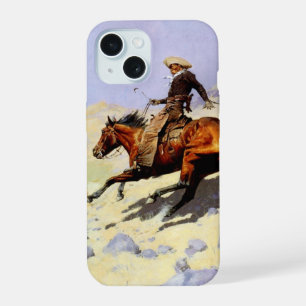 The Cowboy by Remington, Vintage Cavalry Military iPhone 15 Case