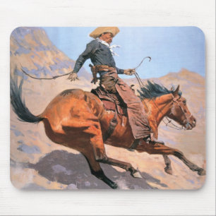 The Cowboy (oil on canvas) Mouse Pad