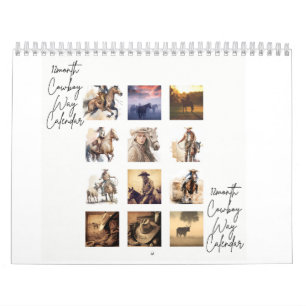 The Cowboy Way 12 Month Calendar for 2025