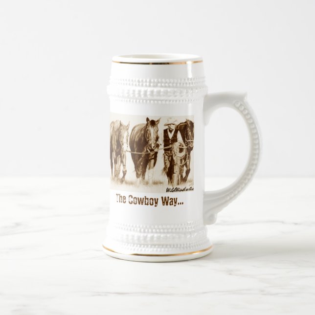 The Cowboy Way stein (Right)