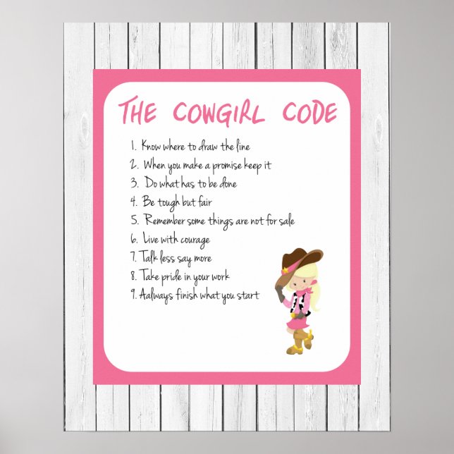 The Cowgirl Code Poster (Front)