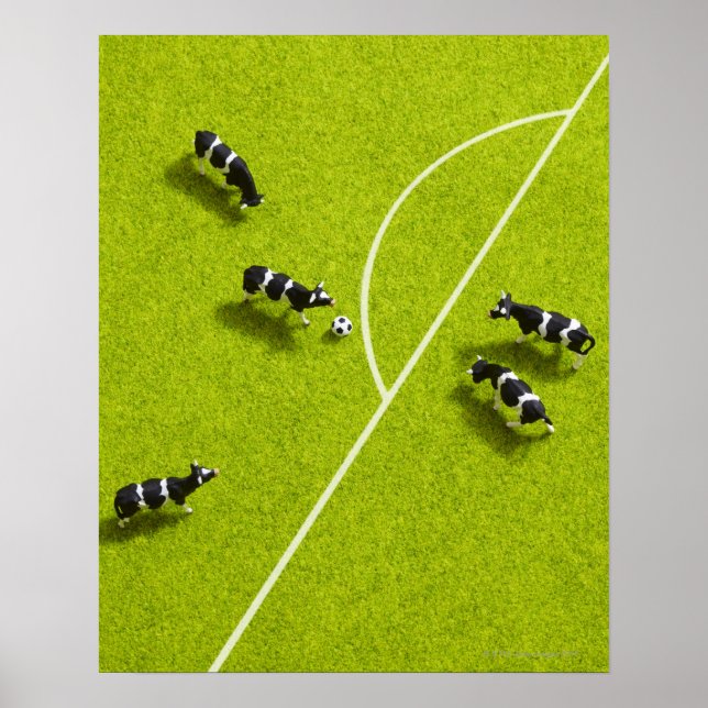 The cows playing soccer poster (Front)