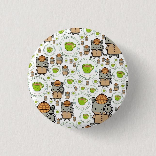 The Cozy Mystery Book Club 3 Cm Round Badge (Front)