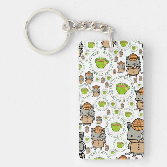 The Cozy Mystery Book Club Keychain (Front)