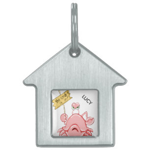 The Crab is In Framed Pet Tag