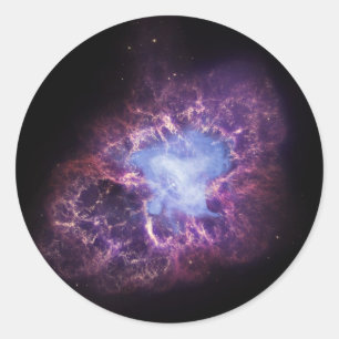 The Crab Nebula Classic Round Sticker