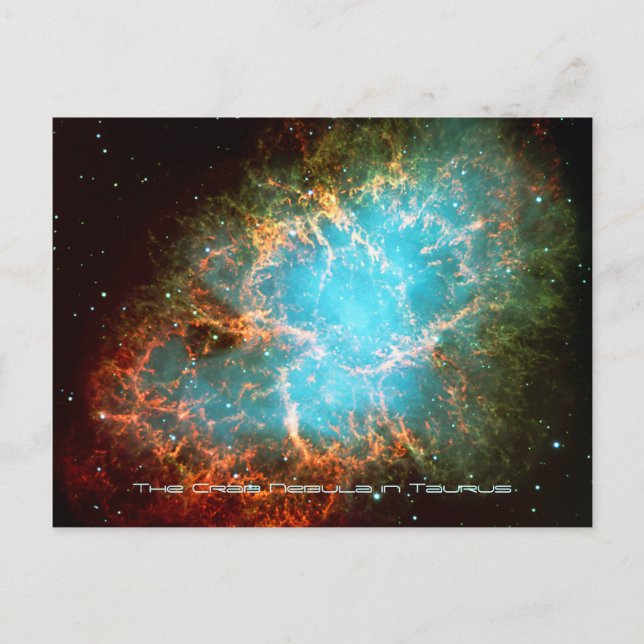 The Crab Nebula in Taurus - Breathtaking Universe Postcard (Front)