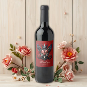 The Cracked Heart: A Gothic Epos Wine Label