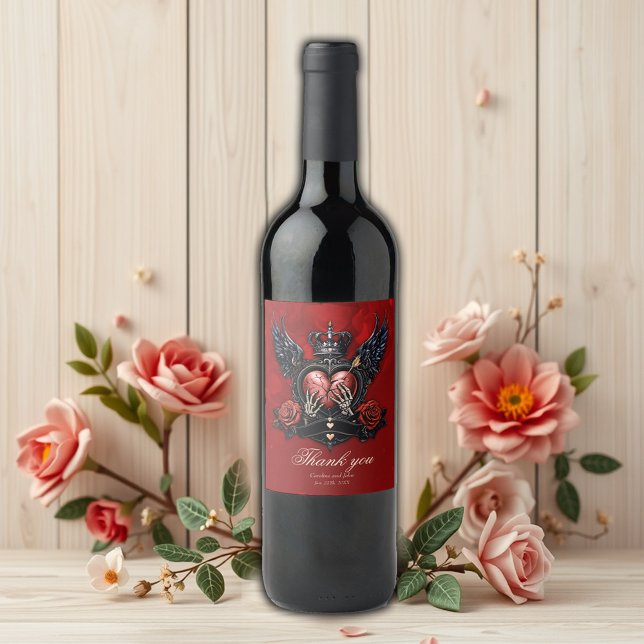 The Cracked Heart: A Gothic Epos Wine Label (Creator Uploaded)