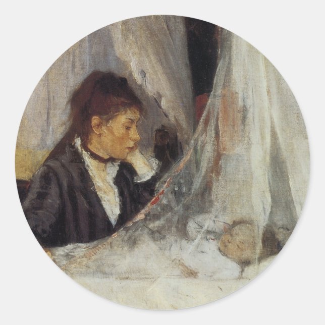 The Cradle by Berthe Morisot Classic Round Sticker (Front)