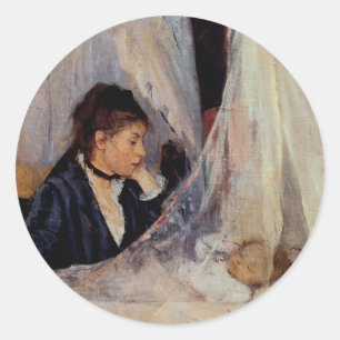 The Cradle by Berthe Morisot Classic Round Sticker