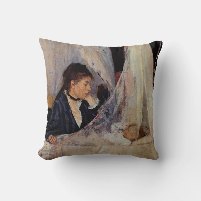 The Cradle by Berthe Morisot Cushion (Front)