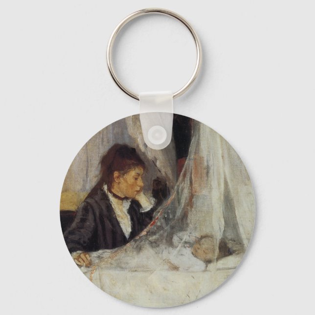 The Cradle by Berthe Morisot Key Ring (Front)