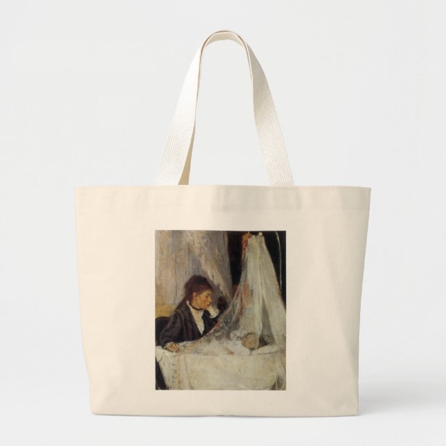 The Cradle by Berthe Morisot Large Tote Bag (Front)