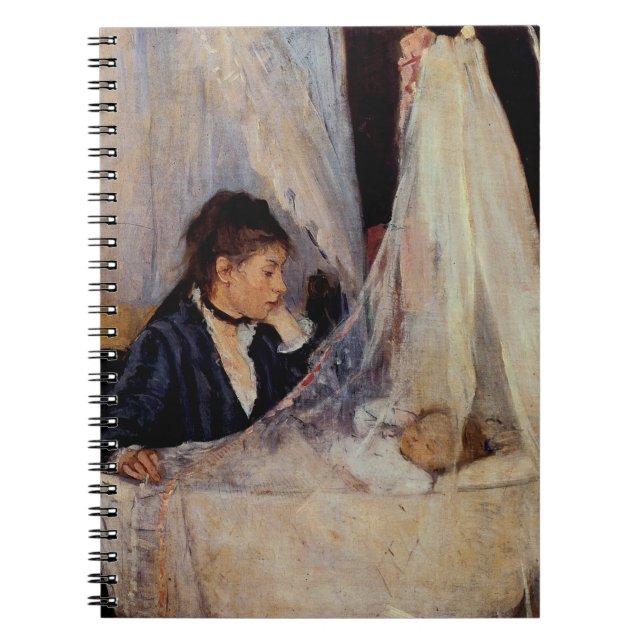 The Cradle by Berthe Morisot Spiral Notebook (Front)