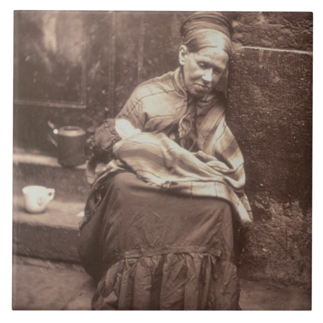 The Crawlers, from 'Street Life in London', 1877-7 Tile (Front)