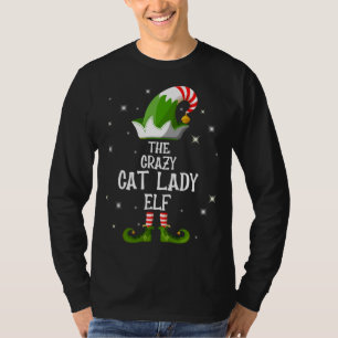 The Crazy Cat Lady Elf Family Matching Group Chris T-Shirt