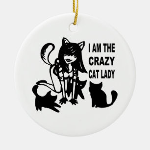 The Crazy Cat Lady Ornament