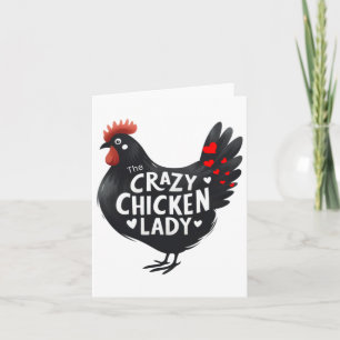 The Crazy Chicken Lady Sticker Card