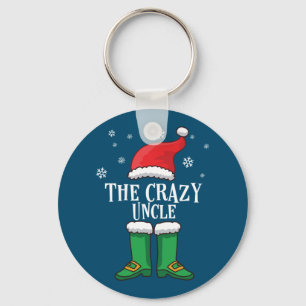 The Crazy Uncle - Matching Family Christmas Elf Key Ring