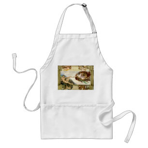 The Creation of Adam by Michelangelo Fine Art Standard Apron