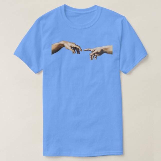 The Creation of Adam Hands 2 T-Shirt (Design Front)