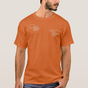 The Creation of Adam Minimalist Design White T-Shirt