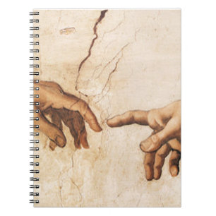 The Creation of Adam Spiral Notebook