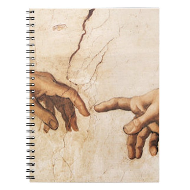 The Creation of Adam Spiral Notebook (Front)
