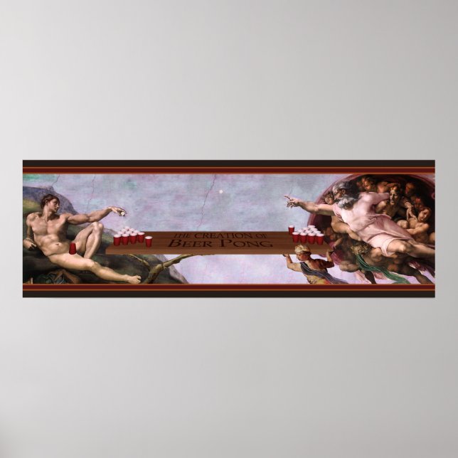 The Creation of Beer Pong Poster (Front)
