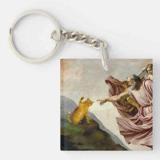 The Creation of Purrfection Key Ring