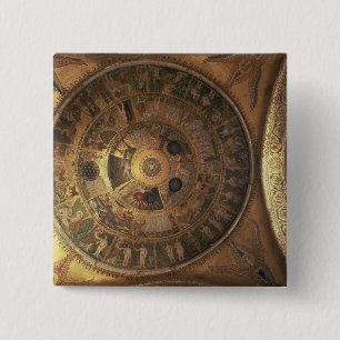 The Creation of the World, from the Genesis Cupola 15 Cm Square Badge