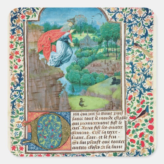 The Creation World, from 'Traite de Medecine' Square Sticker (Front)